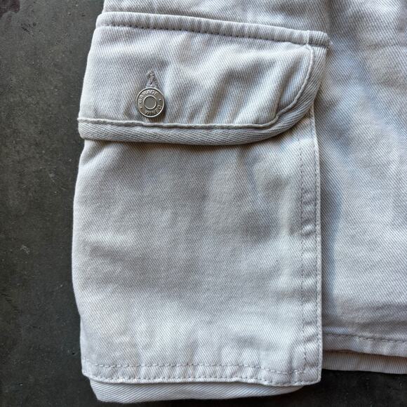 Garage Cargo Mini Skirt Skort Women's TP/XS Beige Utility Denim Jean Skort - Picture 2 of 10